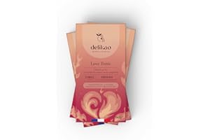 DELIKAO - LOVE TONIC – Tablette de Chocolat au Lait Gourmand 90 g – Caramel et gingembre – Fabriqué en France - Chocolat Premium à Offrir pour un Moment de Plaisir à Deux