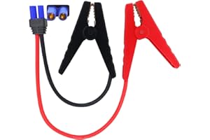 HuaLiSiJi EC5 kabel rozruchowy EC5, kabel rozruchowy, zaciski krokodylkowe z kablem, kabel ułatwiający rozruch motocykla, do 12 V, przenośne urządzenie rozruchowe Jump Starter Booster (40 cm)