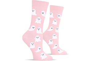 CANTUSTIME Funny Halloween Socks for Women Ladies Teen Girls-Crazy Novelty Funky Dress Crew Socks - Halloween Gifts Stockings Costumes