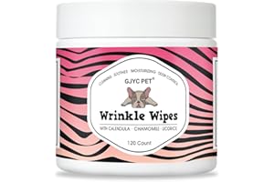 GJYC PET Paños plegables naturales para perros, 120 unidades, toallitas hipoalergénicas para perros, toallitas plisadas para bulldog francés, limpiadores y desodorizantes, toallitas para perros para el cuidado