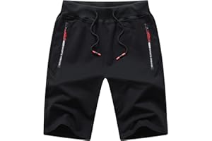 Tansozer Pantaloncini Uomo Sportivi Estivi Cotone Pantaloncini Corsa Uomo Running Palestra Shorts