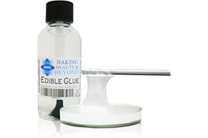 BBB BAKING BEAUTY & BEYOND Professional Edible Glue Pro Bakers Choice for Cake Craft Sugar Craft and More in 3 Sizes (50)