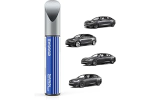 EVOOOR Tesla Lackstift Auto Metallic Ausbesserungslack - DIY Kratzer Reparatur mit Farbabstimmung für Model 3/Y/S/X (Midnight Silver Metallic (PMNG))