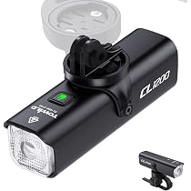 Faro LED Per Bici 1200 Lumen | USB-C Ricaricabile | Impermeabile IPX65 | Alluminio Per Mountain Bike E Ciclismo Su Strada - 2
