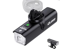 towild Ciclismo Luci Bici Luce Anteriore della Bicicletta, Bici fari 1200 Lumen 5000mAh Ricaricabile Installazione inversa Type-C IPX-6 Impermeabile 5 modalità Luci Bicicletta Led Ciclo Faro