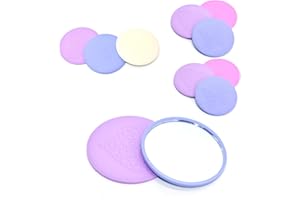 Eabdice 30 sztuk małe przenośne lusterka, przenośne lustro, lustro torby, zaprojektowane na torebki, torby podróżne i torby dla dziewczynek (Losowy kolor i wzór)