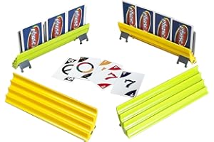 Fanwer 4pcs Extendable Playing Card Holder for Adult Seniors, Hands Free Canasta/Poker Parties Card Organizer Stand