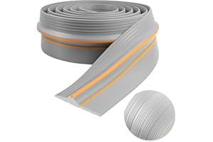 LSGCQ Guarnizione porta garage universale guarnizione soglia porta garage striscia di soglia (Grigio, 3m×90mm×12mm)