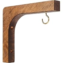 Yardwe 2x Wandhalterung Aus Metall - Deckenhaken Für Pflanzen, Vogelhäuschen, Laternen & Deko, Inkl. Schrauben (Bronze)
