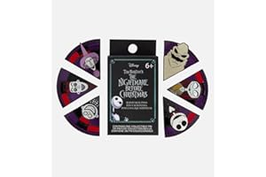 FUNKO Loungefly DISNEY the Nightmare Before Christmas - Jack Skellington - Oogie Boogie Wheel Blind Box Pins - Disney: the Nightmare Before Christmas - Blind Box Enamel Pins - Collectable Novelty Brooch