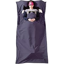 TRIWONDER Httenschlafsacke, Schlafsack Inlett, Leichte Schlafsack Inlay,  Sommerschlafsack, Reiseschlafsack fr Backpacking, Hostels und Htten  (Dunkelviolett, 80 x 210cm) : Amazon.de: Sport & Freizeit