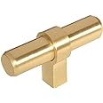 10 Pack - Cosmas 181BB Brushed Brass Cabinet Bar Handle Pull Knob - 2-3/8" Long