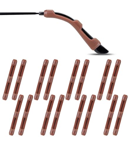 8 Paia Di Copri Aste In Silicone Per Occhiali – LYTIVAGEN – Antiscivolo Con Ganci Orecchie – Adatto A Lettura E Sport