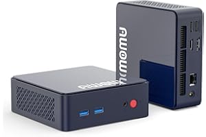 AWOW AK10 Pro Mini PC, Intel 12a Generazione N100 (fino a 3,4GHz), 16GB RAM DDR4, 512GB PCIe SSD, Mini Computer Desktop con Doppio Display 4K/USB3.2/WiFi 5/BT5.2/Ethernet Gigabit per Casa/Ufficio