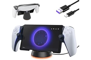 Yeerain Ladegerät für Playstation Portal Remote Player, Ladestation mit Abnehmbare USB C Ports LED-Anzeige 2 Stunden Schnellladung Ständer Kompatibel Playstation Portal/PS Portal
