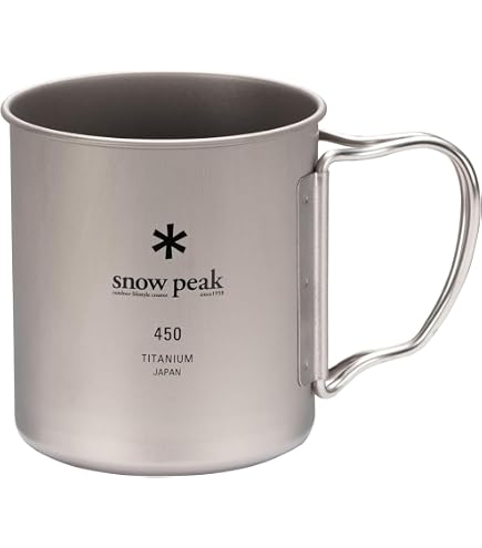 Ensemble De 3 Tasses Empilables En Titane SNOW PEAK - Volumes 200ml, 300ml, 450ml - Ultraléger - NEUF