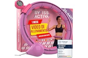 Swiss Activa+ Smart Hula Hoop con Contacalorie e Peso