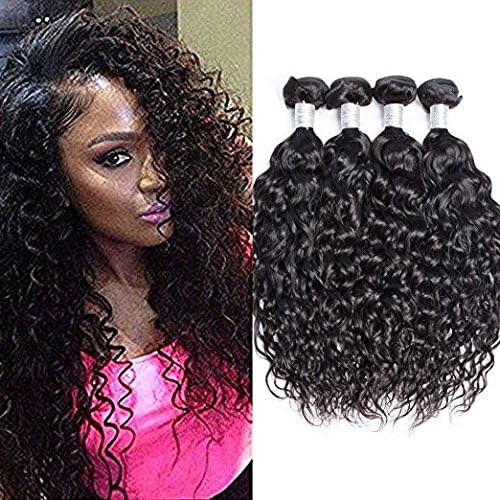 Malaysian Virgin Hair 4 bundles Water Wave Wet and Wavy Water Weave Human Hair Bundles Malaysian Water Wave Virgin Hair(12 14 16 18)