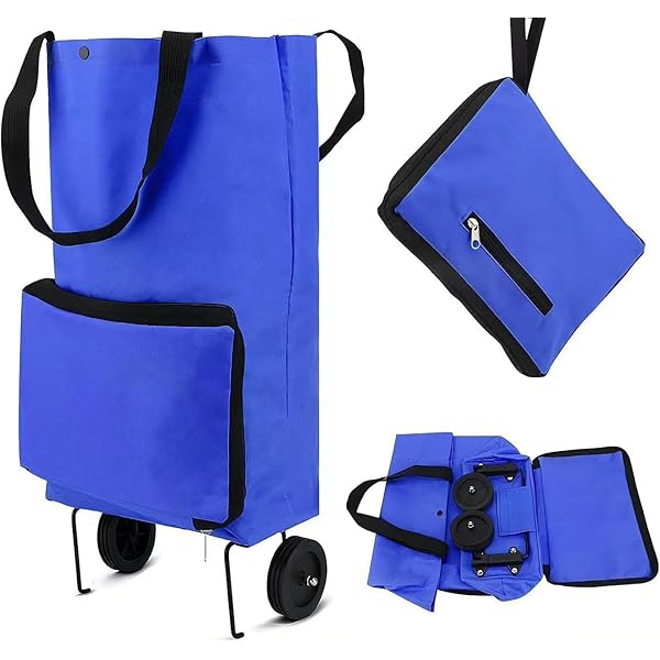 Millya Borsa Della Spesa Pieghevole Impermeabile – Grande, In Oxford, Con Tasca Laterale E Chiusura A Portafoglio, Palloncino Colorato - 4