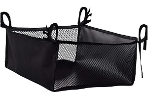 GEKLOK 35 x 31 cm, Bolsa para Silla de Ruedas, Bolsa de Ruedas para Debajo del Asiento, Bolsa para Andar Debajo del Asiento, Bolsa de Rodillo para Caminar, Accesorios para Cualquier Rollo (Negro)