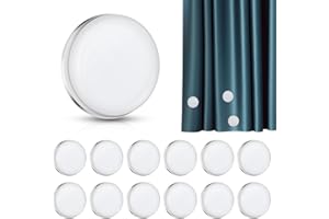 Alftek 12 Paar Magnetisch für Vorhänge, Duschvorhang Gewichte Runde Magnetische Vorhang Gewichte Vorhang Beschwerer, Gardinenbeschwerer Vorhang Gewichte Outdoor, Vorhang Bbeschwerer Outdoor