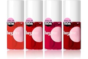 bayfree Lip Stain Cheek Tint Set Farben Lippenstift Wasserfester Lipmarker Leicht Liquid Lipgloss Natural Mattes Finish Non-stick Cup (Fruit Farm)