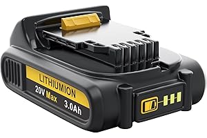 MOEUGREENBATTX Batería 3Ah para Dewalt Batterie 18V: Batería Li-Ion Compatible DCB200 DCB180 DCB181 DCB182 DCB184 DCB201