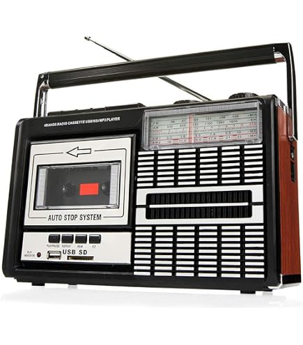 Enregistreur Cassette Portable Reflexion CCR8014 - Lecture Et Enregistrement One Touch Avec Micro