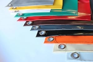 FULCOLINE LKW Plane, 700 g, Ösen alle 50 cm mit Saum mit Wunschmaß (Hellgrau, 2,40 m x 4,00 m)