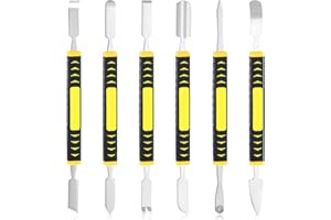 EUPHHONYCS 6 Stücke Metall Brecheisen Set Elektronik Reparaturwerkzeug Set Doppelkopf DemontageWerkzeug für Tablets, Laptops, Mobiltelefone