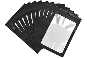 YAYAFUNFUN 100 pièces de sachets Mylar bleus avec fermeture à glissière de 8x13 cm, sachets Mylar holographiques refermables, sachets à fermeture à pression étanches aux odeurs, sachets Ziplock en polyéthylène