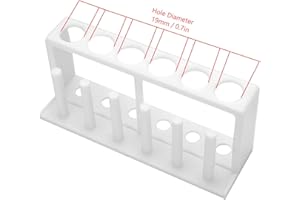 ASTIBYM Reagenzglashalter Hochtemperaturbeständig Reagenzglasständer 6 Säulen langlebig für Labor, Tester und Detektoren