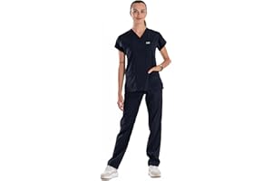 ELLYSHINE Professional Medical Uniforms & Scrubs - Soft Stretch Fabric Scrubs Uniforms Women Set - Scrub Top and Scrub Bottom