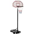 CANESTRO DA BASKET CON ALTEZZA REGOLABILE IN ACCIAIO 115 X 75 X 365 CM - 10