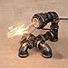 Produktbild XCH Dazzling DL Tischlampe Loft Vintage Industrie Schmiedeeisen Metall Tischleuchten E27 Edison Wasserrohr Tischleuchten Bedside Rustic Steampunk Schreibtisch Lampen für Loft, Bar, Villa, Wohnzimmer, Club Dekoration