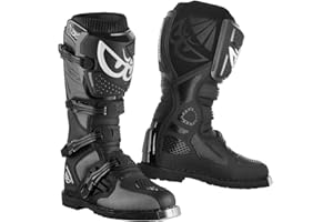 Berik Terrain Stivali Adventure Enduro/MX, nero/grigio, 46