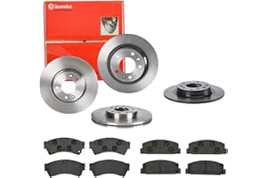 BREMBO BUNDLE Brembo Bremsscheiben + Bremsbeläge Vorne und Hinten für für Mazda 6 GH 6 Sport GH