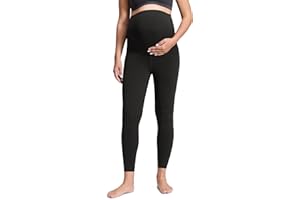 CRZ YOGA Damskie legginsy ciążowe Butterluxe 25/28" - Legginsy treningowe Over Bump Ciążowe spodnie do jogi z miękkim wsparciem brzucha