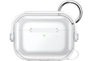 JETech Klar Skyddsfodral med Säkerhetslås för AirPods Pro 3, Klar