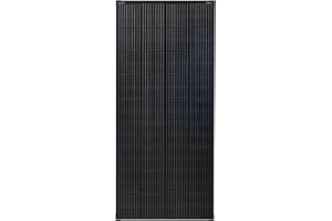 enjoy solar® Modulo Solare Monocristallino 200W 12V, pannello solare 9BB PERC versione con cornice nera (Full Black) – Ideale per camper, impianti da balcone, casette da giardino, barche