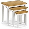 Julian Bowen Cleo Nest of Tables, White/Oak