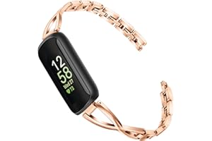 TRUMiRR Remplacement pour Fitbit Inspire 3 Bracelet Femme Starlight, Acier Inoxydable Bracelet de Montre Féminin Bijoux Bracelet de Remplacement pour Fitbit Inspire 2 / Inspire HR/Inspire