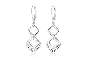 ALEXCRAFT Pendientes Mujer Plata Largos, Pendientes Colgantes Perlas Plata 925, Elegante, Ligeros, Hipoalergénicos, para Fiesta, Banquete, Regalos de Joyería