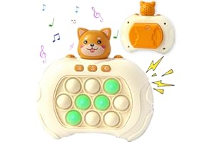 ROUSKY Juego rápido de burbujas para niños y adultos, mini juego de empuje de velocidad rápida, alivia el estrés, juguetes para ansiedad para niños, niñas, adolescentes (perro)