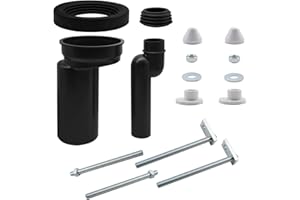 Mendorio Kit de Raccordement WC Suspendu – Compatible avec Geberit 405.116.00.1, Kit de Tuyau d'Évacuation WC, avec Matériel de Fixation et Tuyau de Raccordement WC.