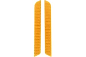 ECSiNG 2PCS Motorcycle Saddlebag Reflectors Compatible with Touring Series 2014-2022 Self-adhesive Inserts Latch Covers Exterior Accessories Orange