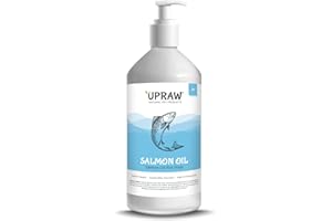Upraw Scottish Salmon Oil For Dogs, Cats, Horse - Fish Oil Food Treats Supplement for Coat, Immune Support, Itchy Skin, Joint & Brain Health contains Omega 3, 6 & 9 (1000ml)