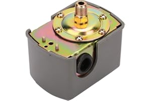 MARHYNCHUS Interruptor de control de presión de la bomba de agua 0.8-5.0bar Interruptor de control de presión de la bomba de agua Poste de resorte doble ajustable G1/4 "para bombas de agua