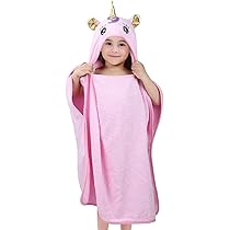 Poncho Asciugamano Bambino Dinosauro - Accappatoio Piscina, Cotone, Per 1-5 Anni