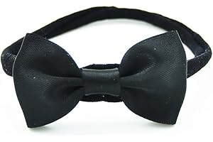 PrettyBoutique Baby Girls Satin Bow Soft Skinny Elastic Nylon Headband Hair Band Accessories